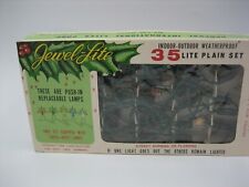 Vintage Christmas String Lights Jewel-Lite Original Box 35 Bulbs Indoor/Outdoor picture