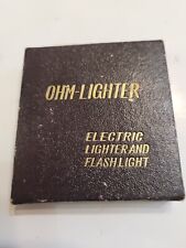 Vintage Magna OHM Electronic Lighter and Flashlight w/Box. picture