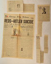 Chicago Daily Tribune 'Reds-Hitler Suicide' War News article 5/3/1945 picture