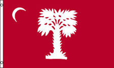 BIG RED CITADEL FLAG - SOUTH CAROLINA - CIVIL WAR PALMETTO - FT SUMTER - CHARLES picture