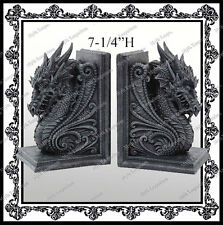 Dragon Bookend Set V8266  Jules Verne Goth Victorian HG Wells Cyber Punk picture