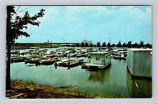 Decatur AL-Alabama, Boot Docks, Antique, Vintage Souvenir Postcard picture