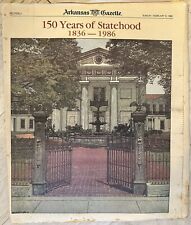 Arkansas Gazette 150 Years Of Statehood 1836-1986 Newspaper Insert 2/9/1986 picture