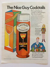 1967 Calvert Manhattan Cocktail, Polaroid Cameras Vintage Print Ads picture