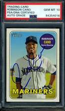 Robinson Cano PSA DNA Gem Mint 10 Signed 2018 Topps Heritage Autograph picture