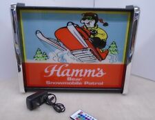 Hamms Bear Snowmobile Patrol Scene LED Display light sign box picture