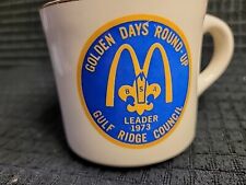 Boy Scouts BSA Coffee Mug Cup 1973 Florida Gulf Ridge Council Tampa McDonald's picture