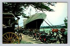 Hamilton-Bermuda, Hamilton's Waterfront, Antique Vintage Souvenir Postcard picture