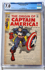 Captain America #109 January 1969 The Origins of Captain America CGC 7.0 Marvel picture