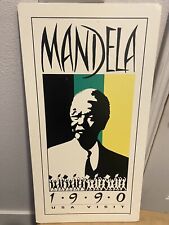 Rare 1990 Nelson Mandela US visit Poster picture