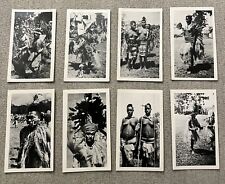 Vintage African Tribe Pictures Black And White Lot Of 8 1940s Photos Snapshots picture