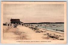 1925 SWIFTS BEACH WAREHAM MA COTTAGES BOATS A B CLEVELAND GENERAL STORE POSTCARD picture