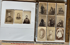 1800's US Carte d Visite, CDVs, Cabinet Card Photos 86 Lot Many ID'd 3 Soligers picture