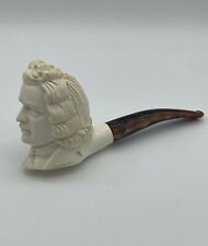 Block Meerschaum Beethoven Smoking Pipe, Hand carved And Signed I. Beckler picture