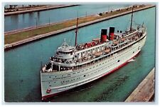 1968 S. S. South American Steamer Queen Of The Great Lakes Cleveland OH Postcard picture