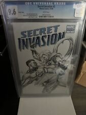 SECRET INVASION #5 SKETCH COVER CGC 9.6 - Yu Variant Cover - Marvel Comics picture