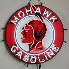 Mohawk Gasoline Neon Light Sign Lamp 24