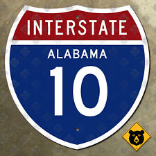 Alabama interstate 10 Mobile Foley 1957 highway route marker road sign 18x18 picture