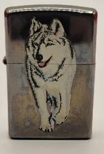 Retired 2003 Wolf Black Ice Zippo Lighter picture
