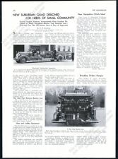 1937 Grandview Heights Ohio Seagrave fire engine truck 2 photo vtg print article picture