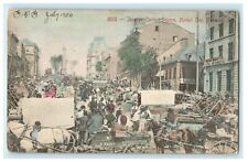 1906 Jacques Cartier Square, Market Day, Montreal Quebec Canada Postcard picture