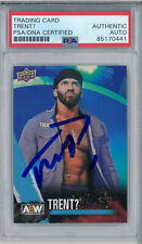 Trent Signed Autograph Slabbed AEW 2021 Upper Deck Card PSA DNA picture