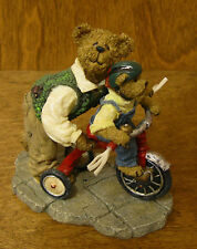 Boyds Bearstone #2277944 Daddy w/ Taylor...Hold On Tight,  NIB From Retail Store picture