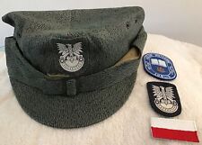 Polish Military Camo Hat/Rogatywka + 3 military Patches picture