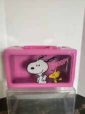 J Vintage Snoopy And Woodstock Vinyl Pencil Box UFS picture