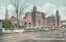 PORTLAND ME – Bishops Residence and Kavanagh School – udb (pre 1908) picture