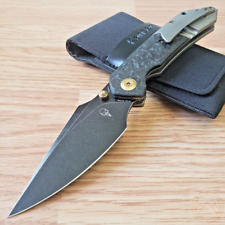 Kansept Knives Left-Hand Folding Knife 3.5 CPM S35VN Blade Titanium Carbon Fiber picture