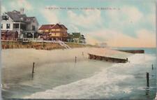 Postcard View on the Beach Monmouth Beach NJ 1910 picture