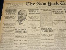 1922 APRIL 30 NEW YORK TIMES NEWSPAPER - RICHARD CROKER DIES AT 80 - NT 8585 picture
