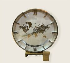 Large Midcentury Kienzle GMT World Time Zone Brass Table Clock, Germany, 1960s picture