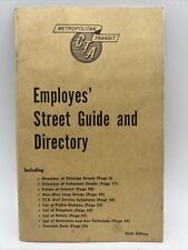 1967 CHICAGO TRANSIT AUTHORITY CTA EMPLOYEES' STREET GUIDE AND DIRECTORY 6th Ed. picture
