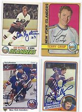 1972 OPC #88 Terry Crisp New York Islanders Autographed Hockey Card   picture