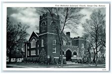 c1960's First Methodist Episcopal Church Exterior Osage City Kansas KS Postcard picture