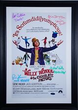 WILLY WONKA POSTER AUTOGRAPHED, FRAMED, SIGNED BY FOUR, PLUS EXTRAS 21