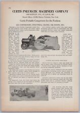 1920s Curtis Pneumatic Machinery Ad Fordson Tractor Compressor Attachment picture