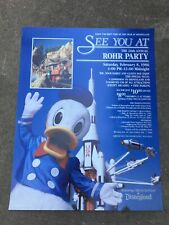 Rare 1986 20th Annual Rohr Party at Disneyland Poster- excellent/ mint condition picture
