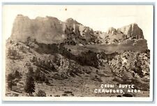 c1940's View Of Crow Butte Crawford Nebraska NE RPPC Photo Vintage Postcard picture