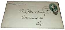 MARCH 1896 MAINE CENTRAL COMPANY ENVELOPE PORTLAND PAYMASTER'S OFFICE picture