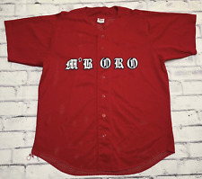 Marlboro Jersey Men's Large Red Vintage M'Boro Tobacco Promotion Rawlings picture