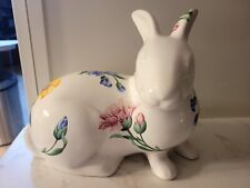 1996 Tiffany & Co Sintra Porcelain Bunny Rabbit 7½” floral hand painted Portugal picture