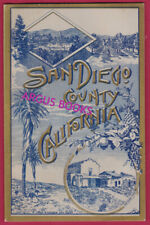1888 Original Early SAN DIEGO COUNTY CALIFORNIA Booklet LAND PROMOTION Map picture