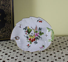 Wonderful Hand-Painted Large Leaf Shaped Dish with Fruit Decoration by Herend picture