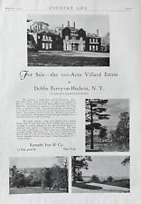Print Ad For Sale 100 Acre Villard Estate Dobbs Ferry on Hudson NY 1929 picture