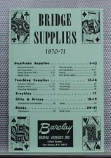 Vintage 1970-71 Barclay Bridge Supplies Pamphlet  picture