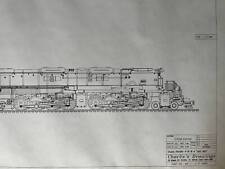 1980s Hobbyist Train Diagram- WW2 Union Pacific Big Boy Steam Locomotive - Vint picture