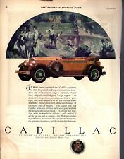 1927 Cadillac dual cowl phaeton Original auto ad - very rare picture